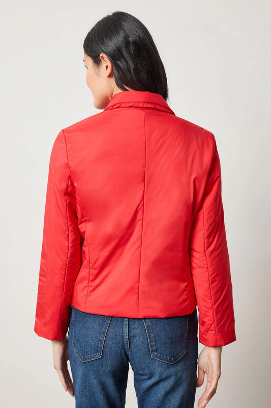 Padded Blazer in Ruby