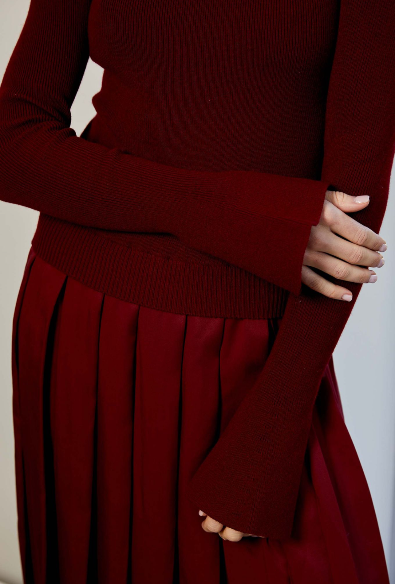 Meryl Dress in Dark Cherry