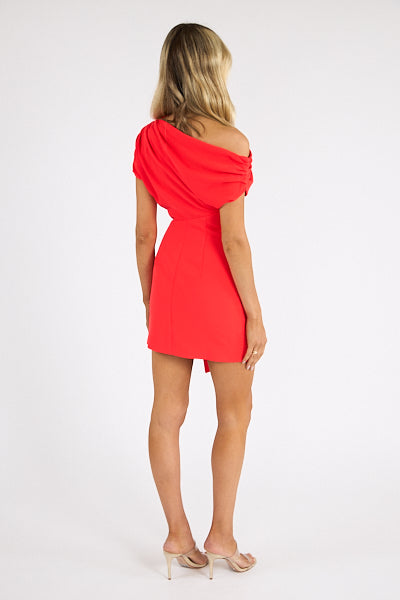 Uma Dress in Crimson