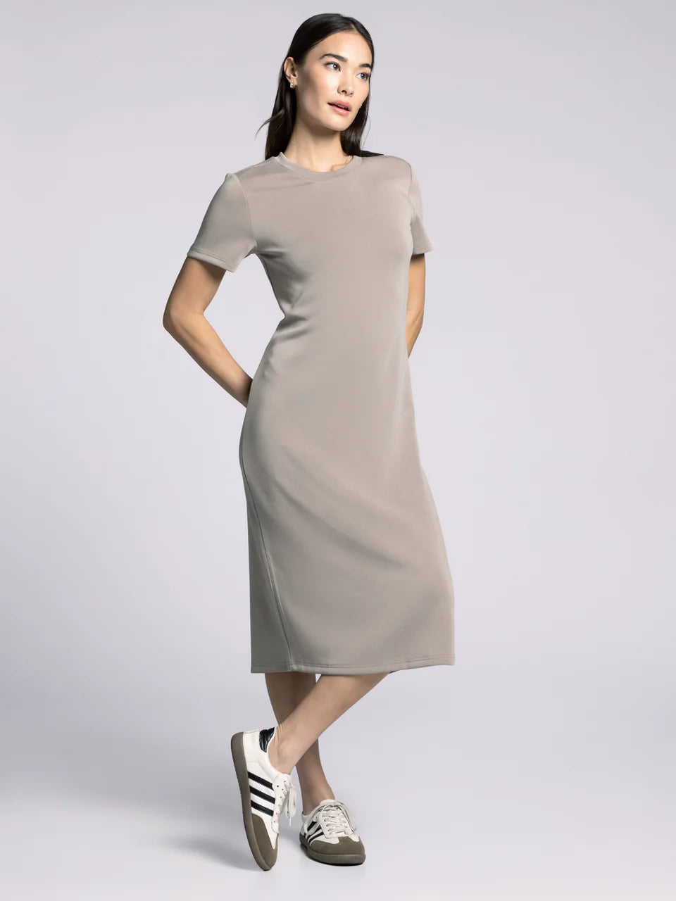 Dayton Dress in Taupe