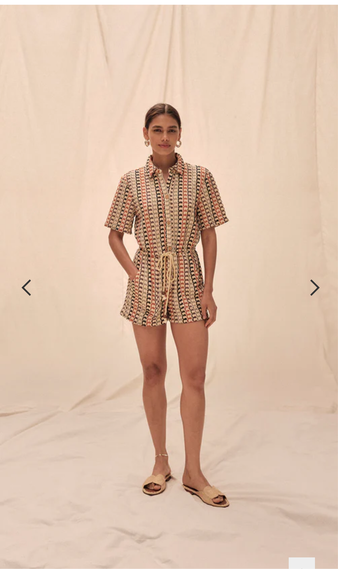 Tiffany Wave Knit Romper