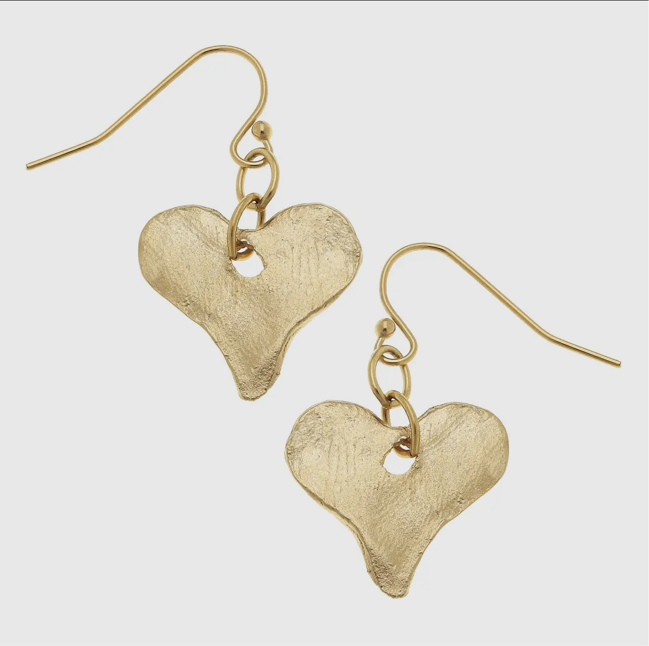 Mini Gold Heart Earrings
