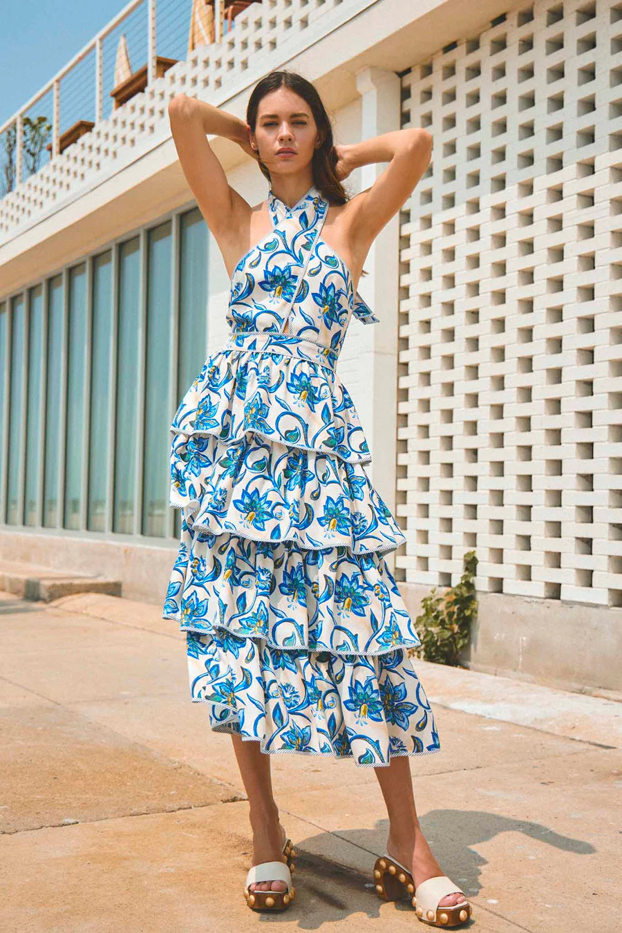 Berkley Dress in Porcelain Floral