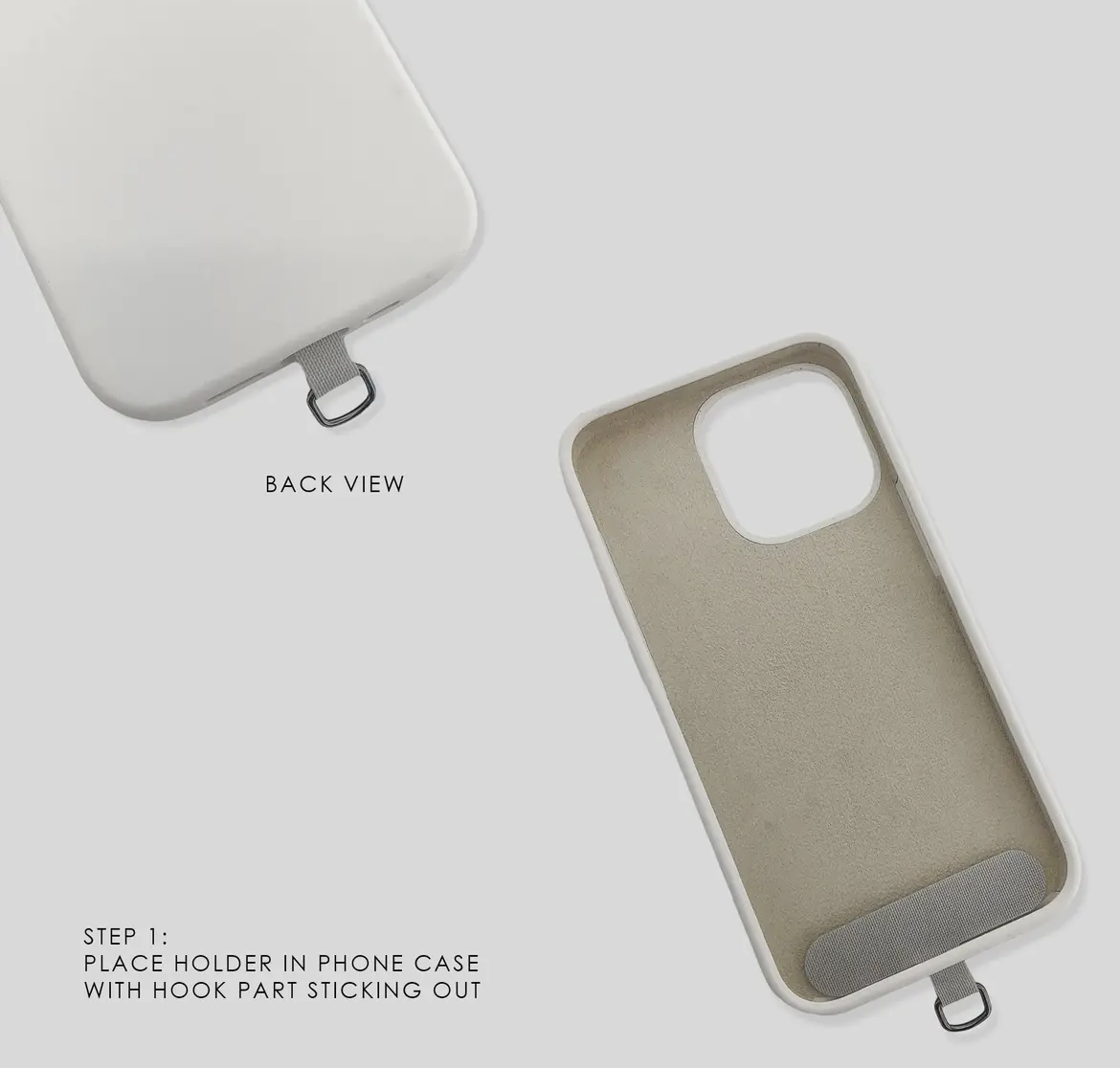 Two Tone Paperclip Phone Chain