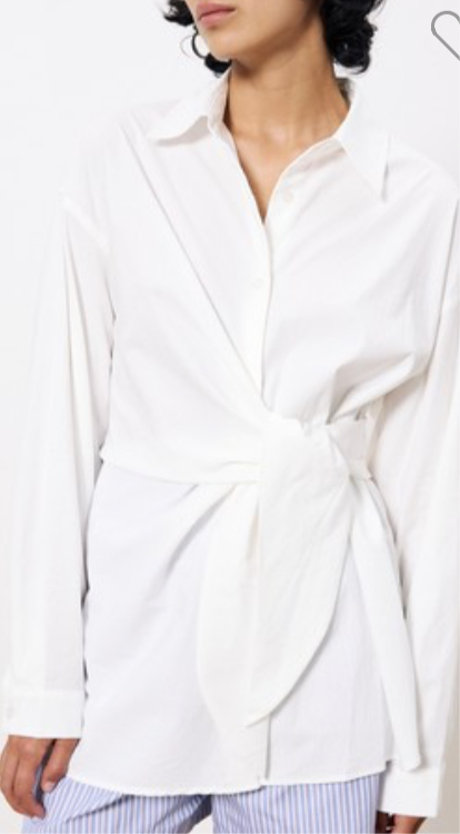 White Wrap Blouse