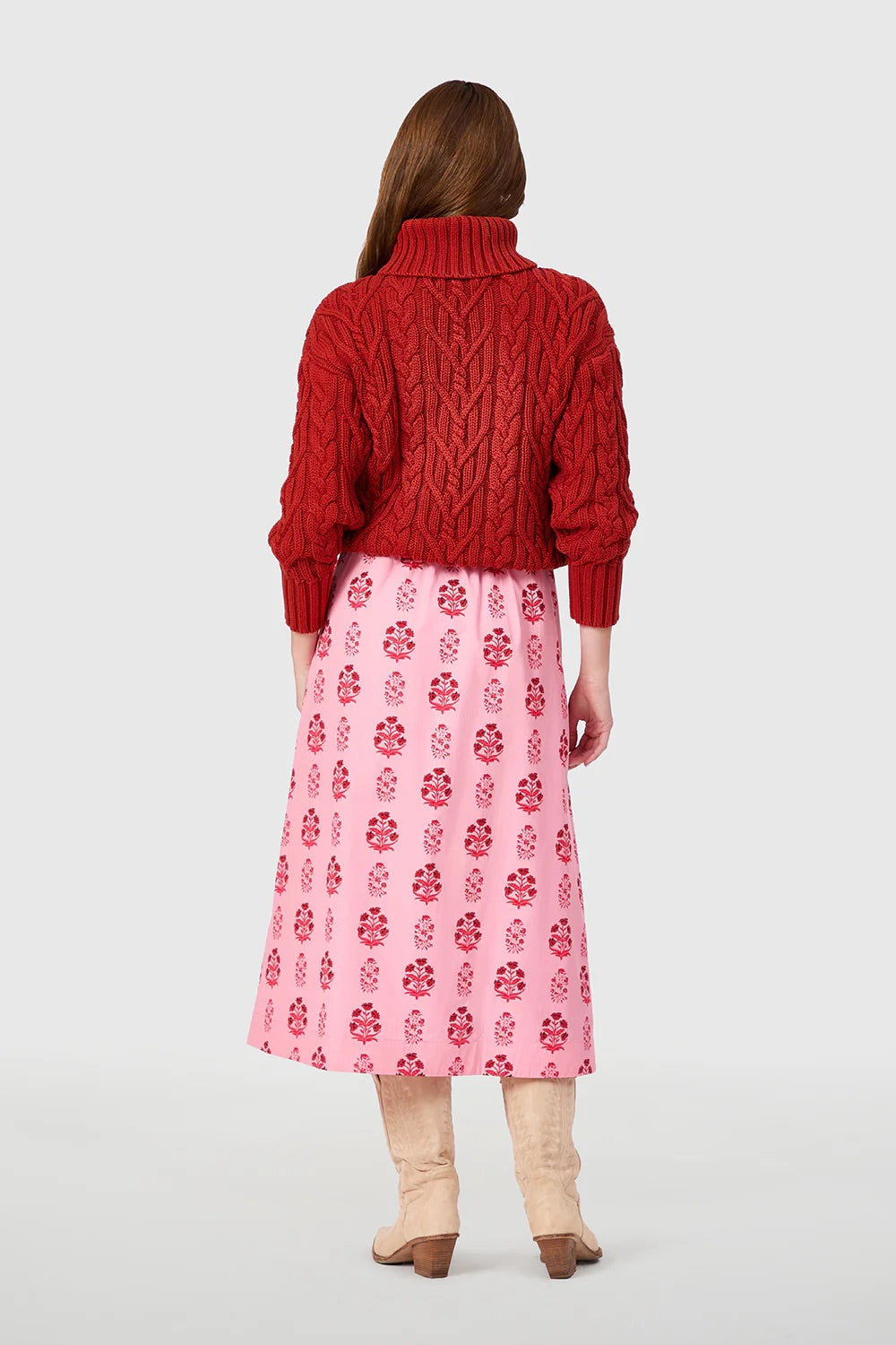 Scout Skirt in Scarlet Blossom