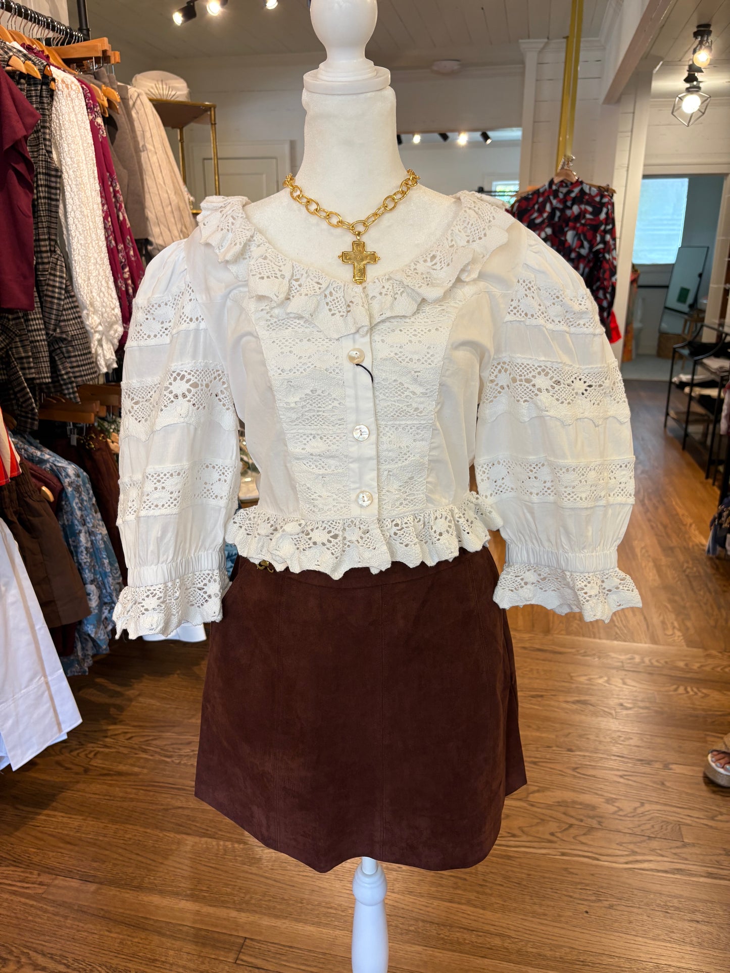 Fall Enchantment Skirt in Chocolate
