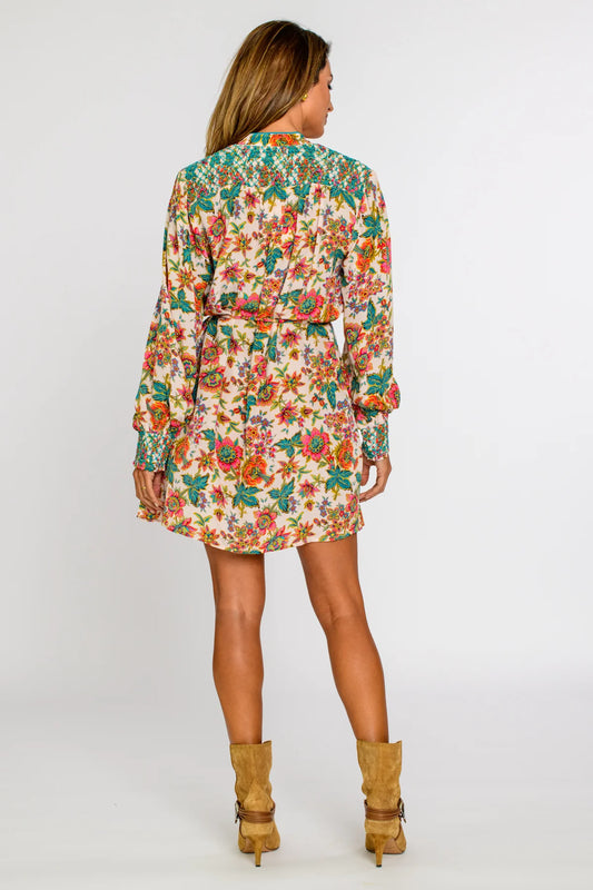 Tara Dress in Wallflower Ivory