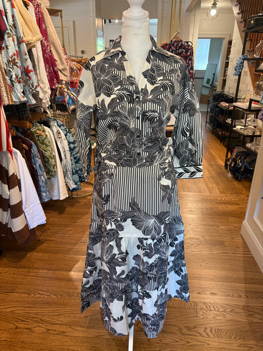 Ada Skirt in Noir Florals