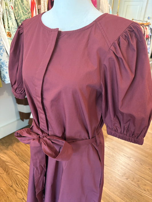 Paula Dress in Wine
