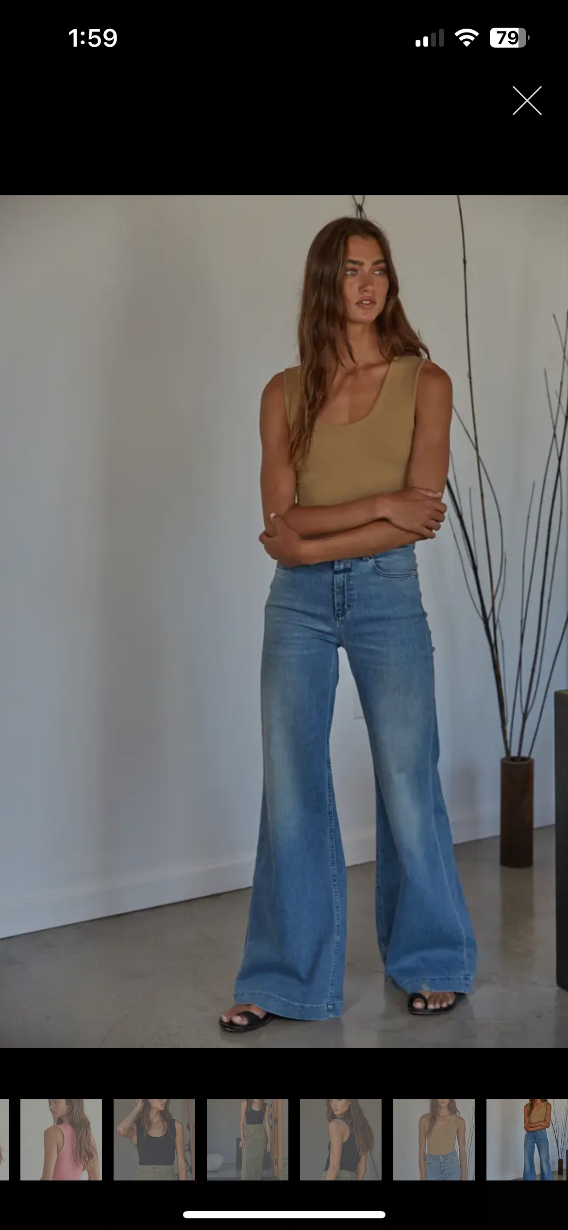 Double Layered Seamless Top in Light Taupe