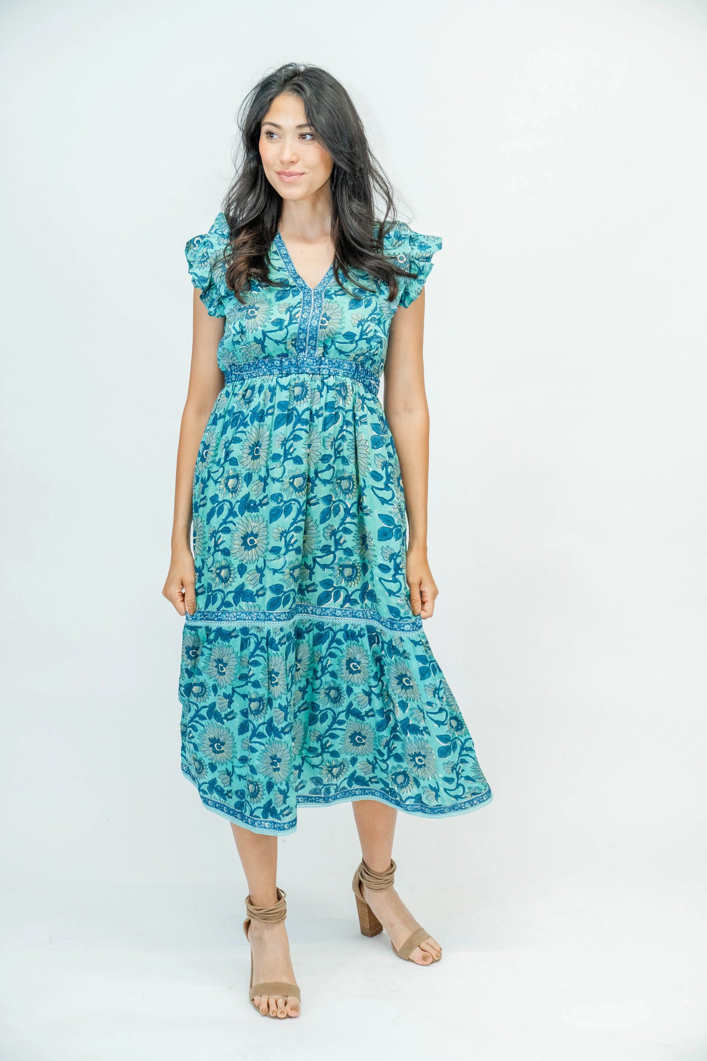 Kira Dress in Blue Bonnet