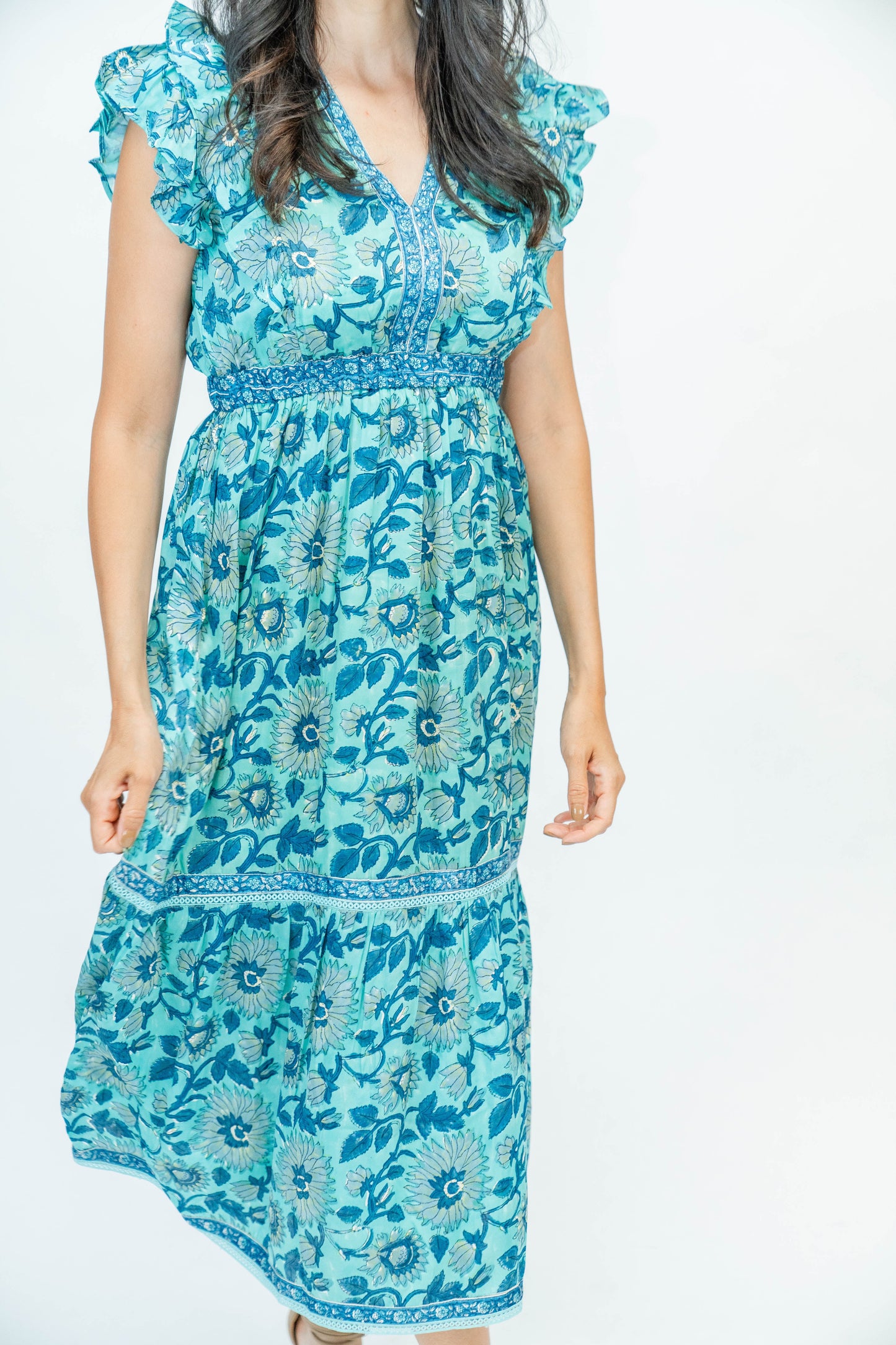 Kira Dress in Blue Bonnet