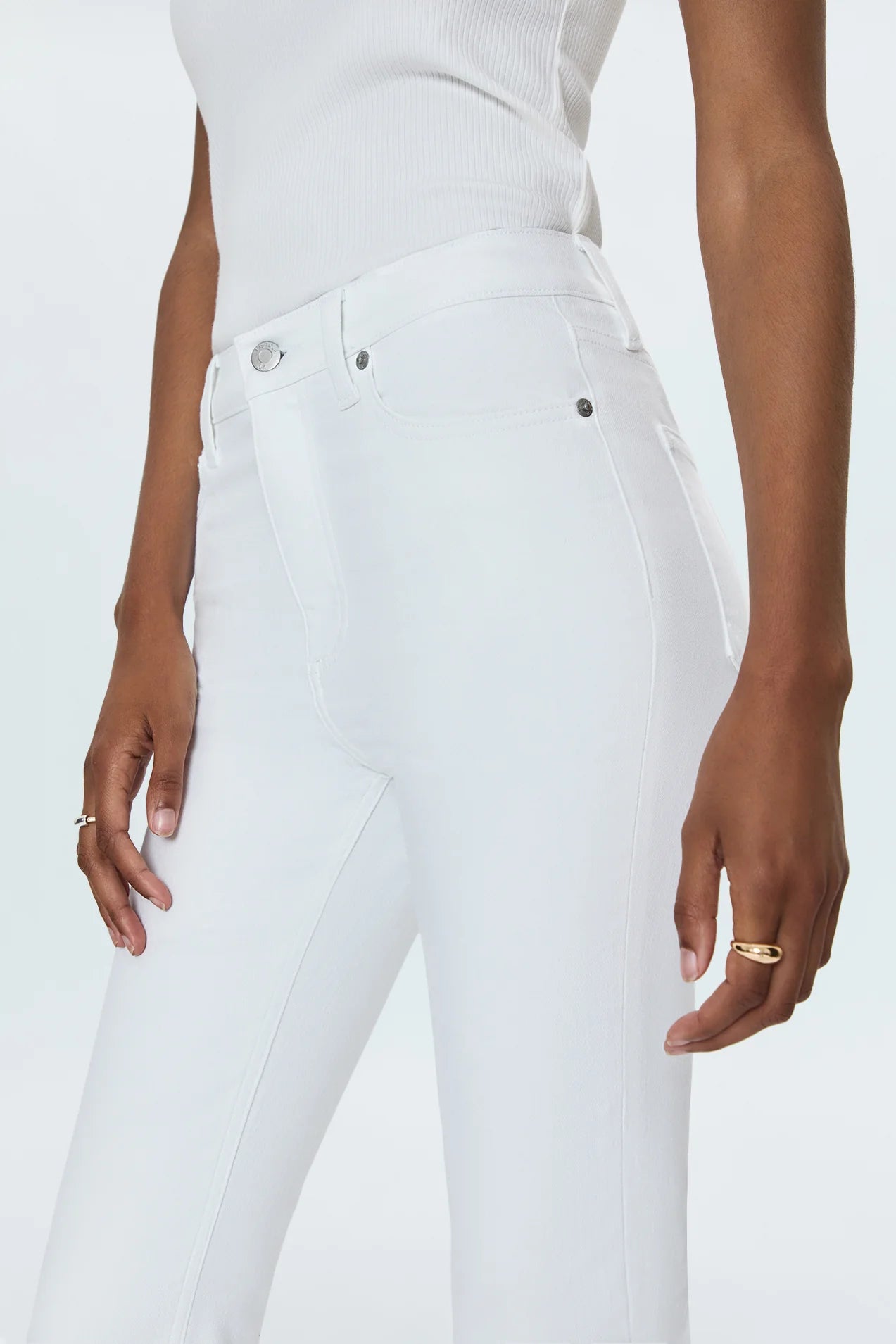 Lennon High Rise Crop Boot in Vivid White