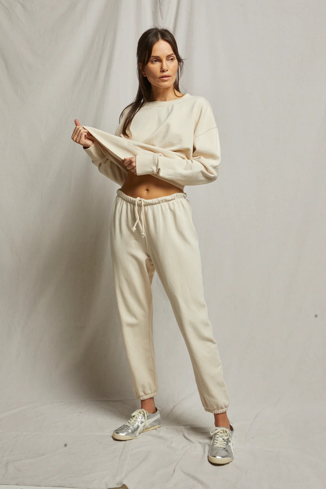 French Terry Sweatpant in Sugar