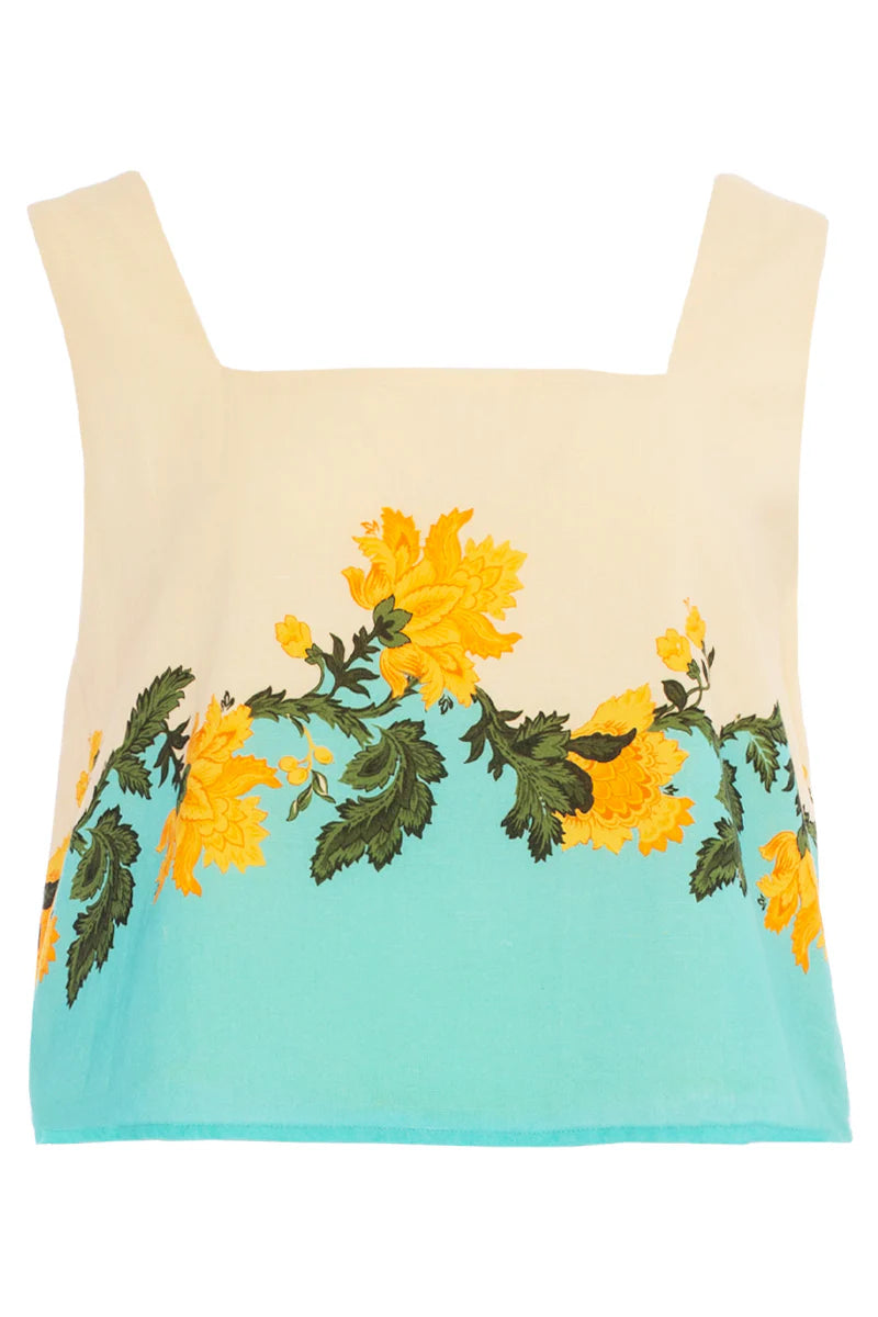 Blake Tank in Aqua Mix