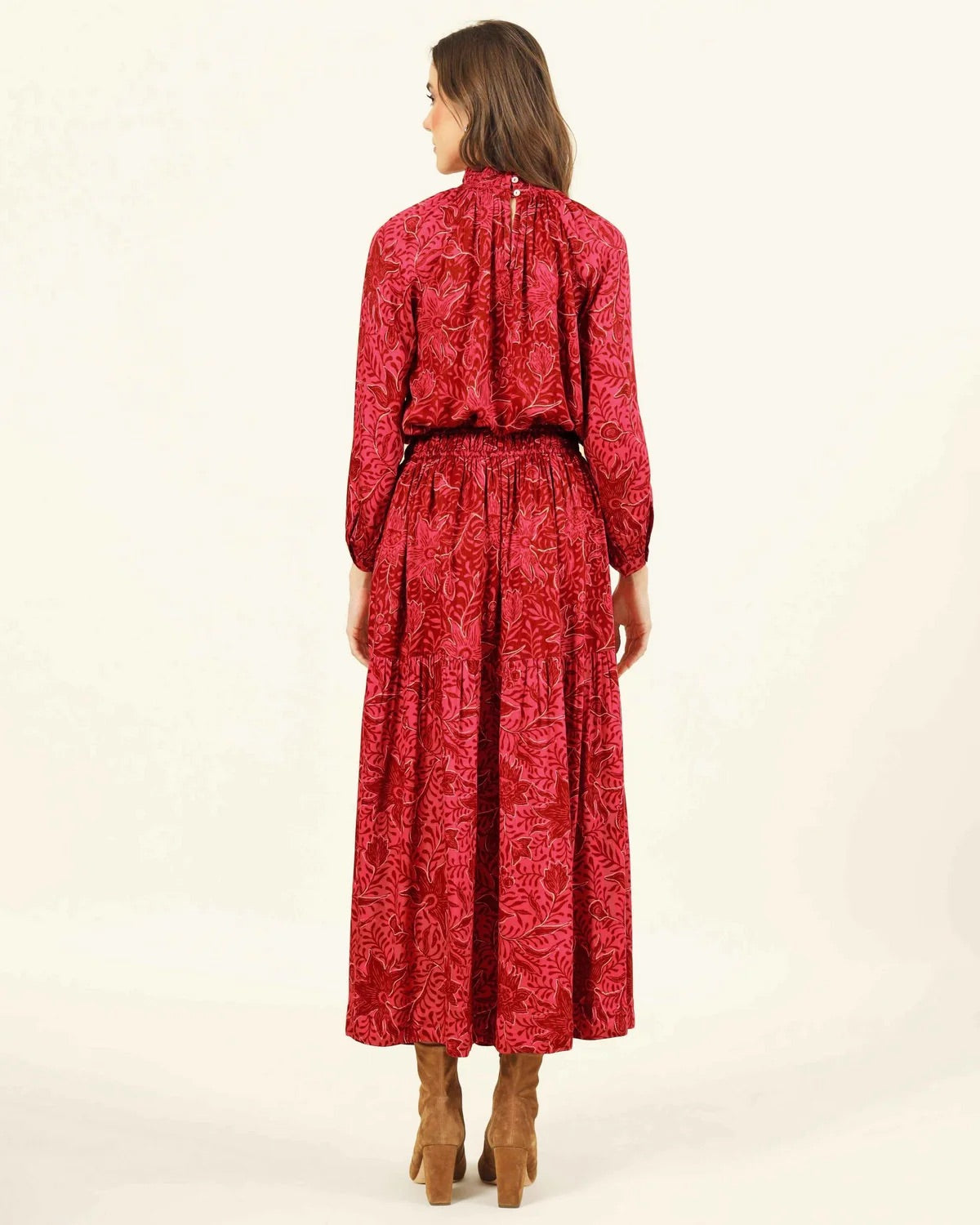 Rosalita Skirt in Amaya Beetroot