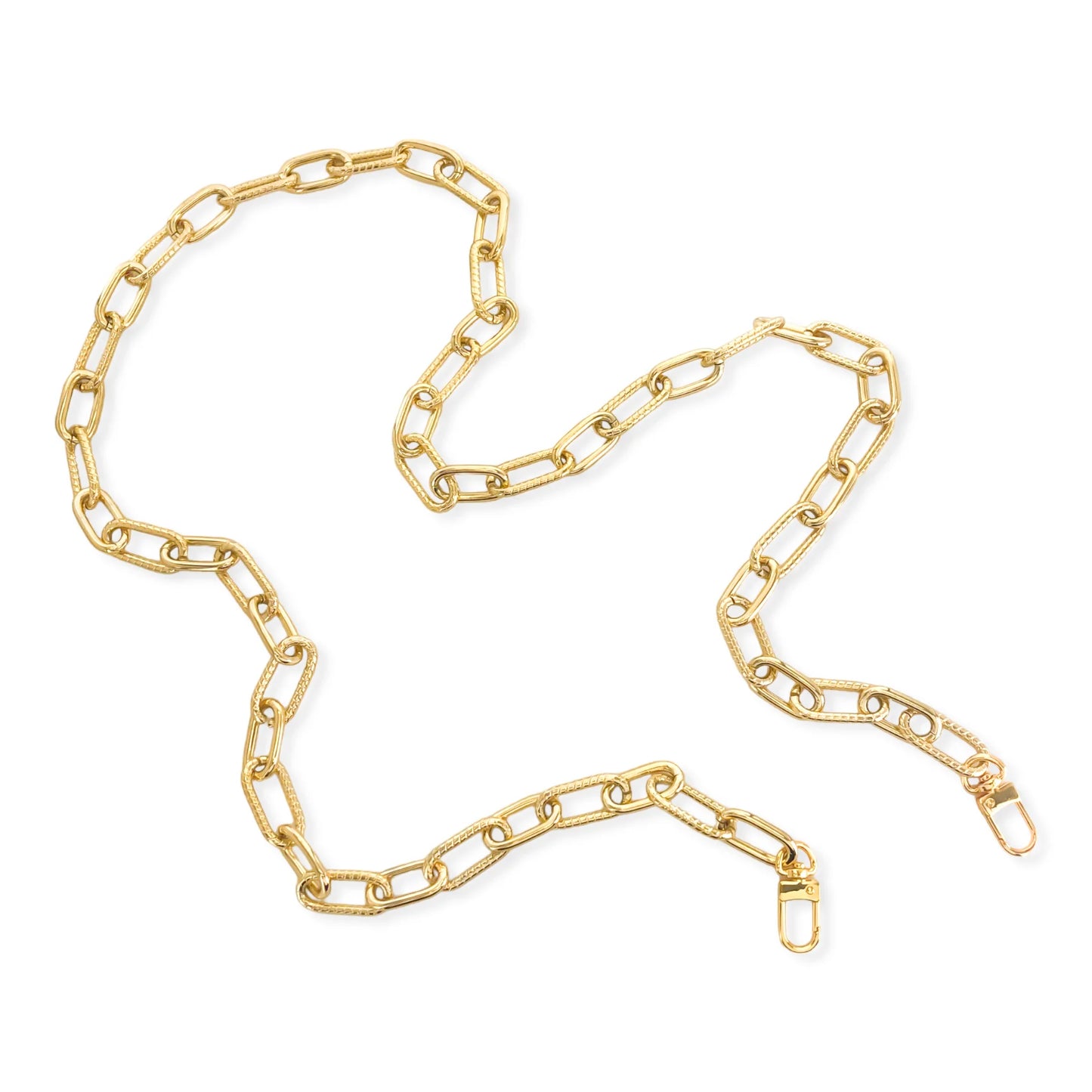 Paperclip Phone Chain in Gold