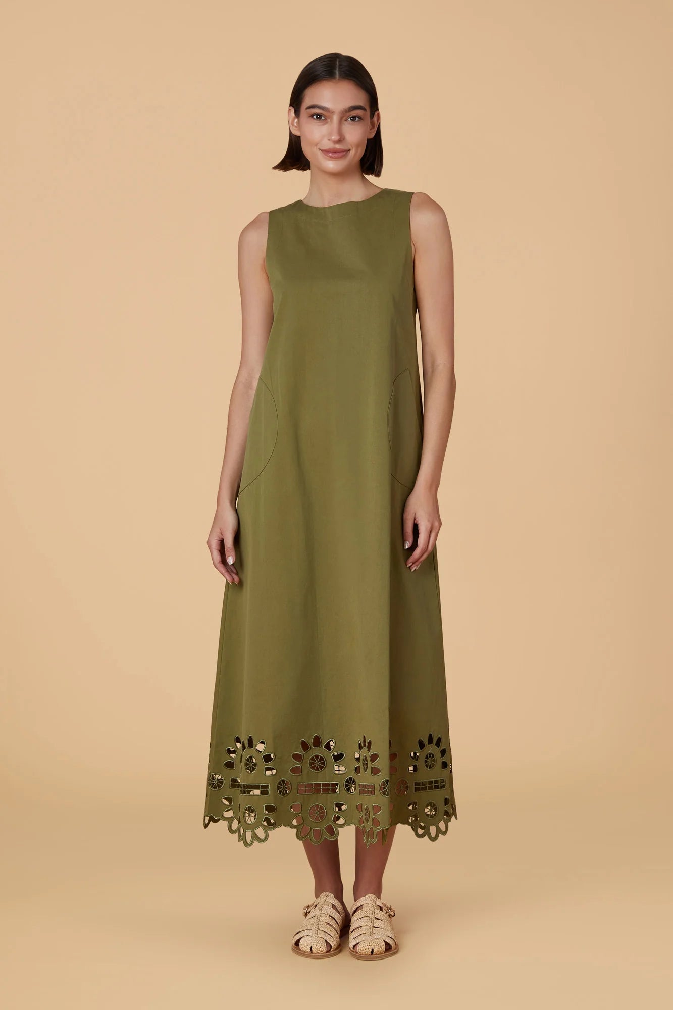 Dani Dress in Olive