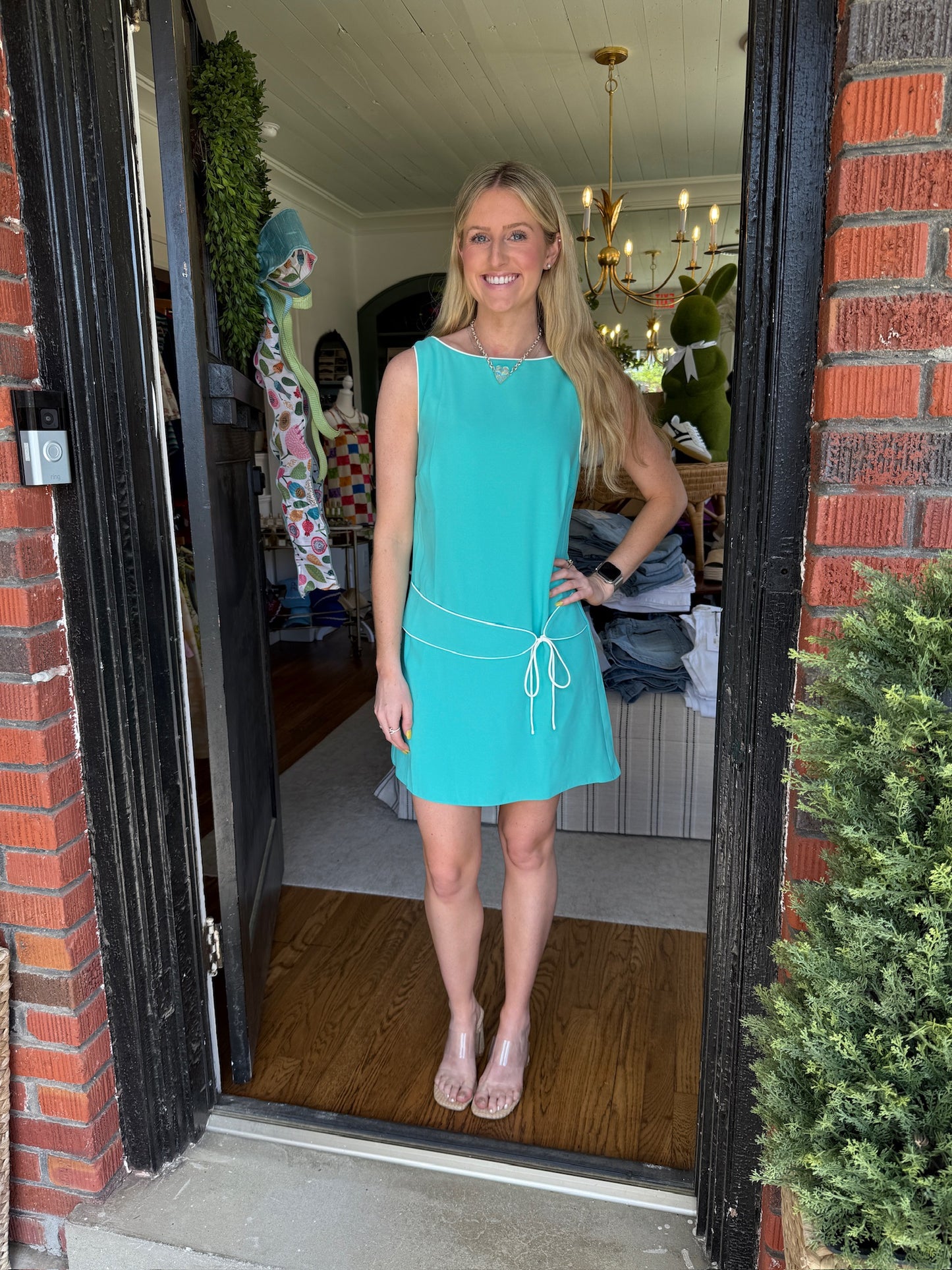 Scotlyn Dress in Parakeet Ivory