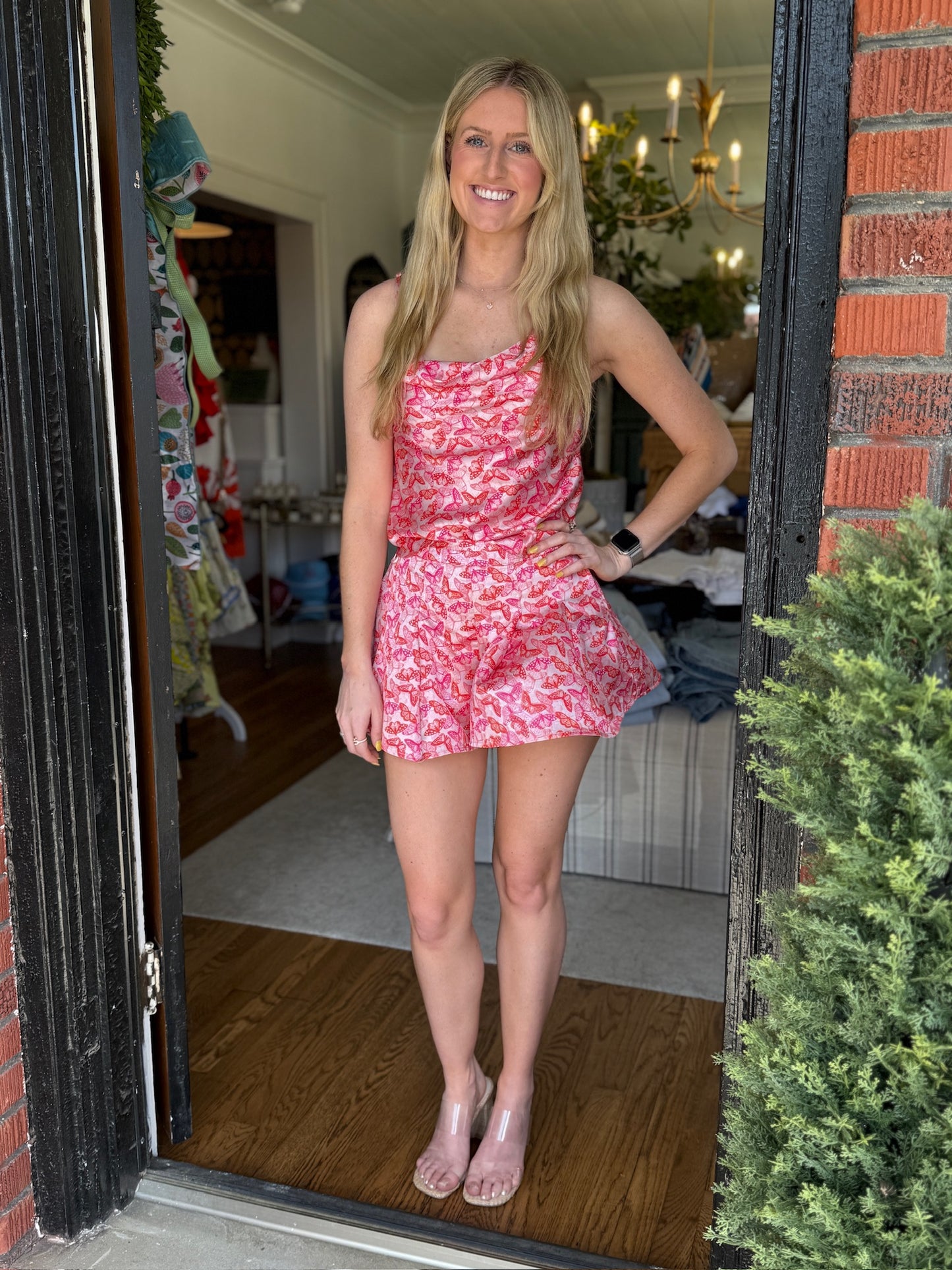 Cooper Shorts in Bright Butterflies