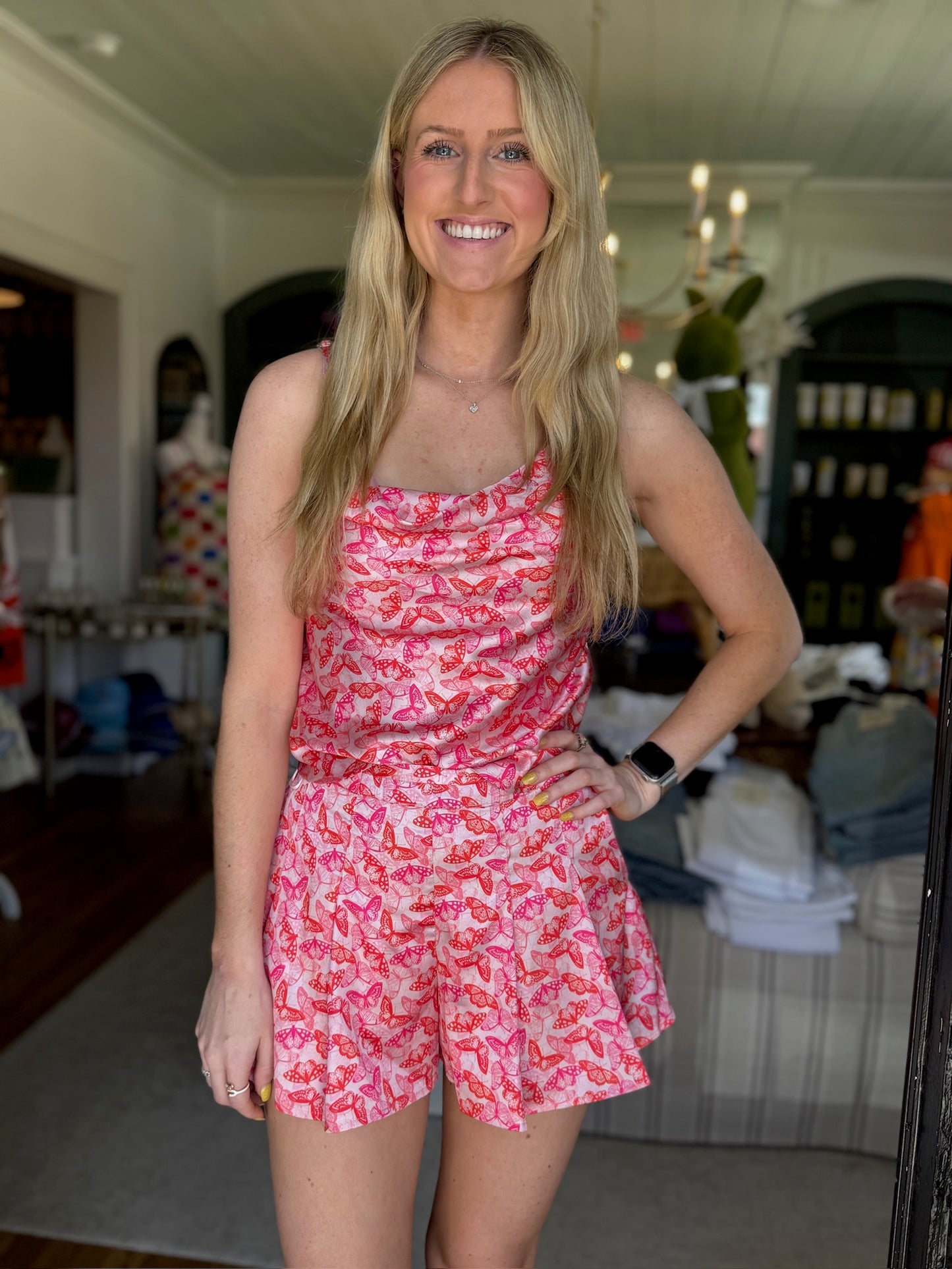 Cooper Shorts in Bright Butterflies