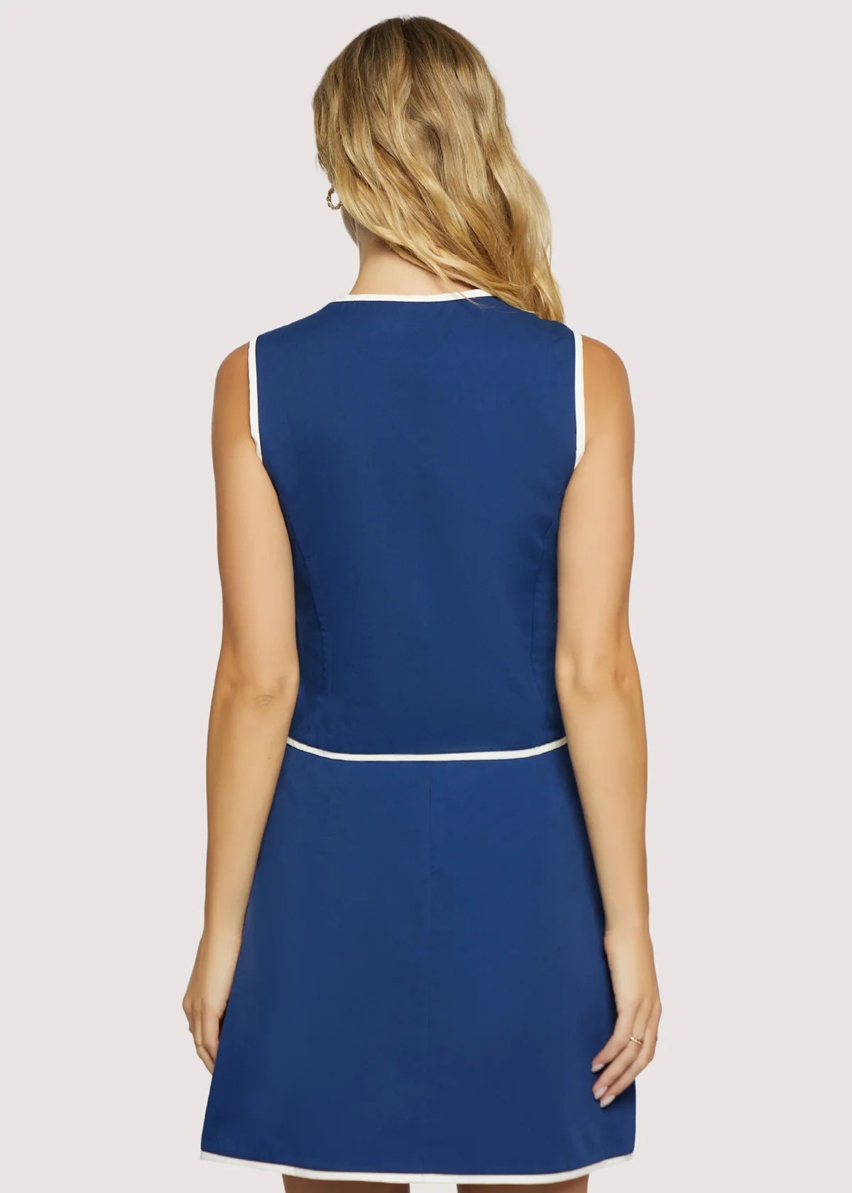 Sailors’s Voyage Vest Top in Navy