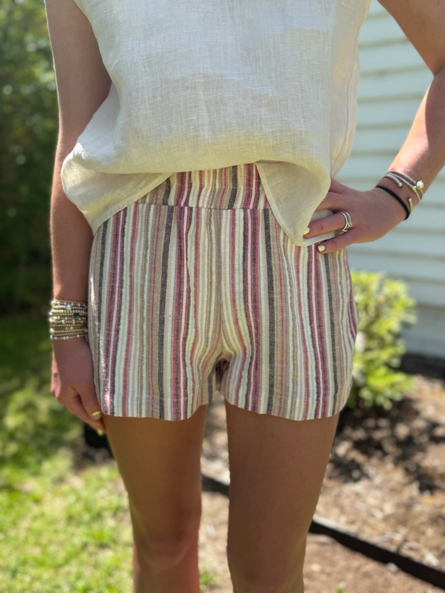 Willow Shorts in Multi Stripe