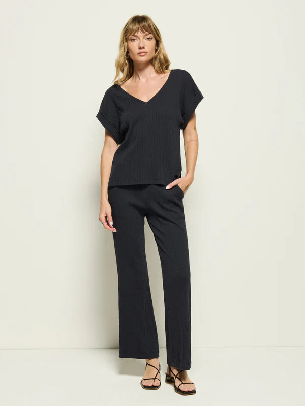 Lottie V Neck Tee in Night Sky