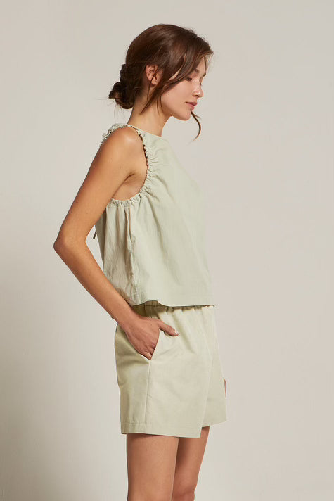 Hailey Two Piece Set in Light Sage