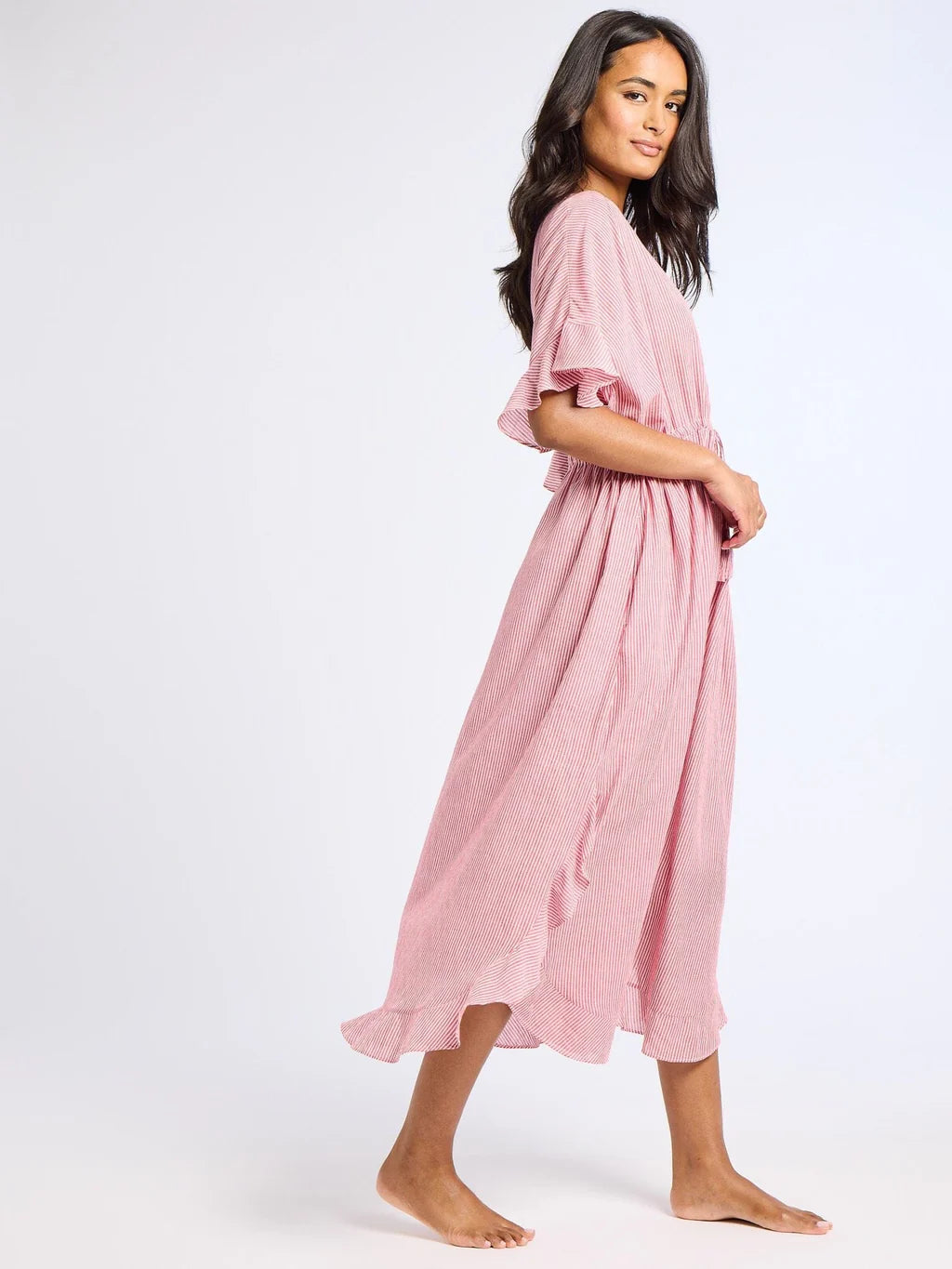 Eden Caftan in Tango Stripe