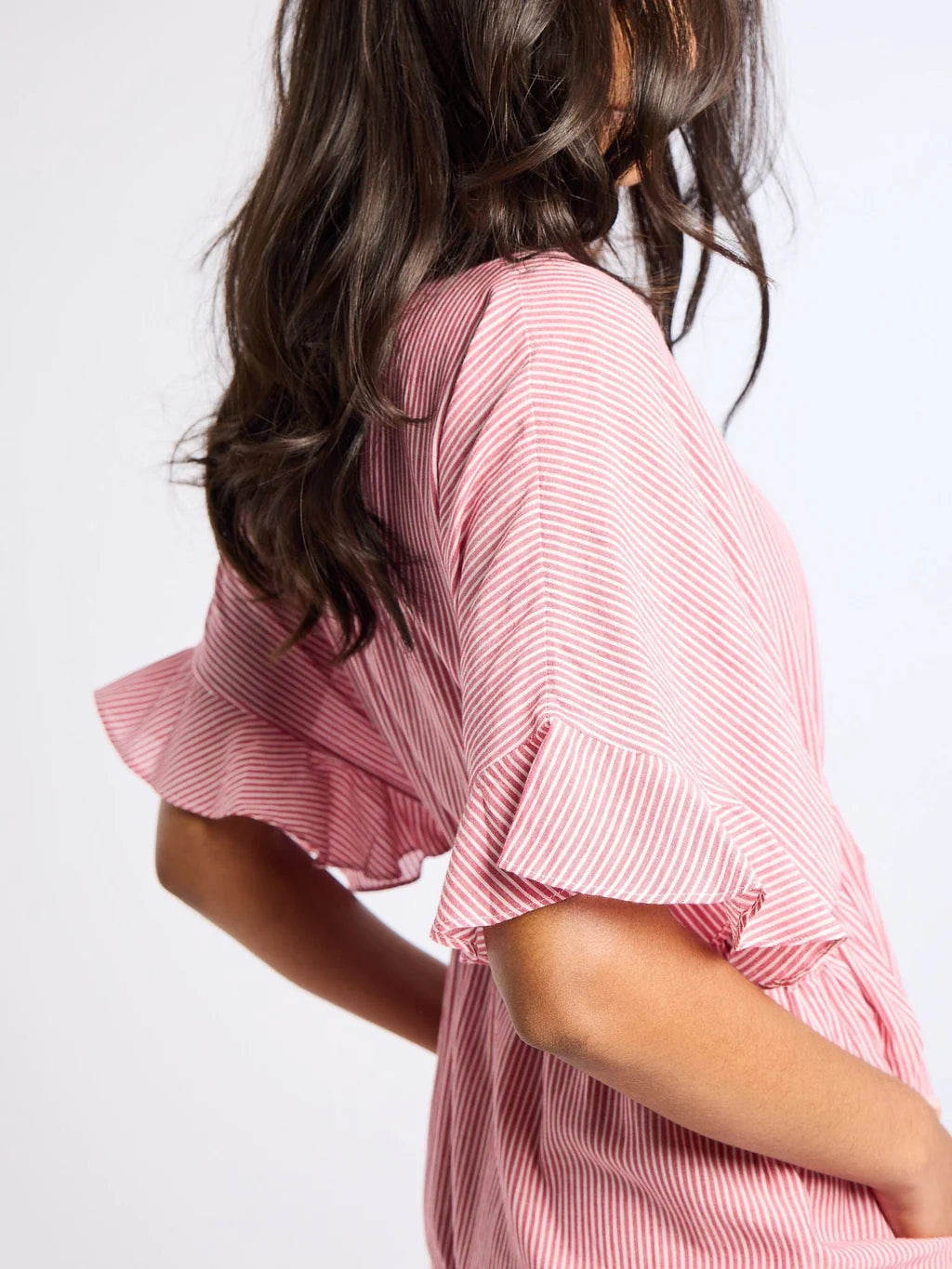 Eden Caftan in Tango Stripe