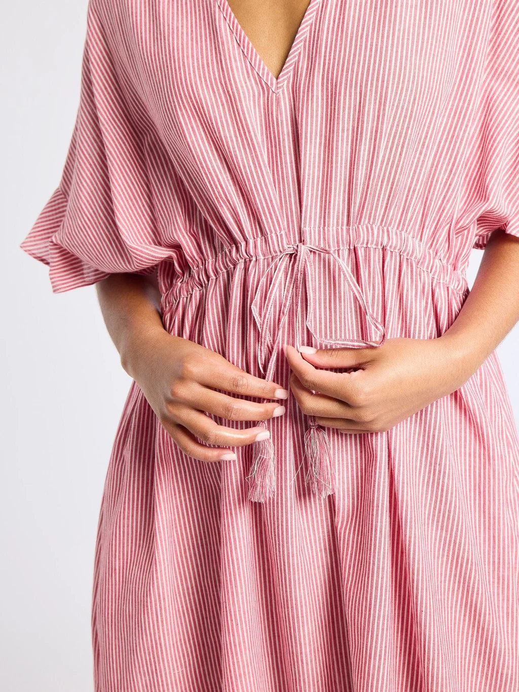 Eden Caftan in Tango Stripe