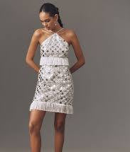 Hezly Mod Sequin Fringe Mini Dress
