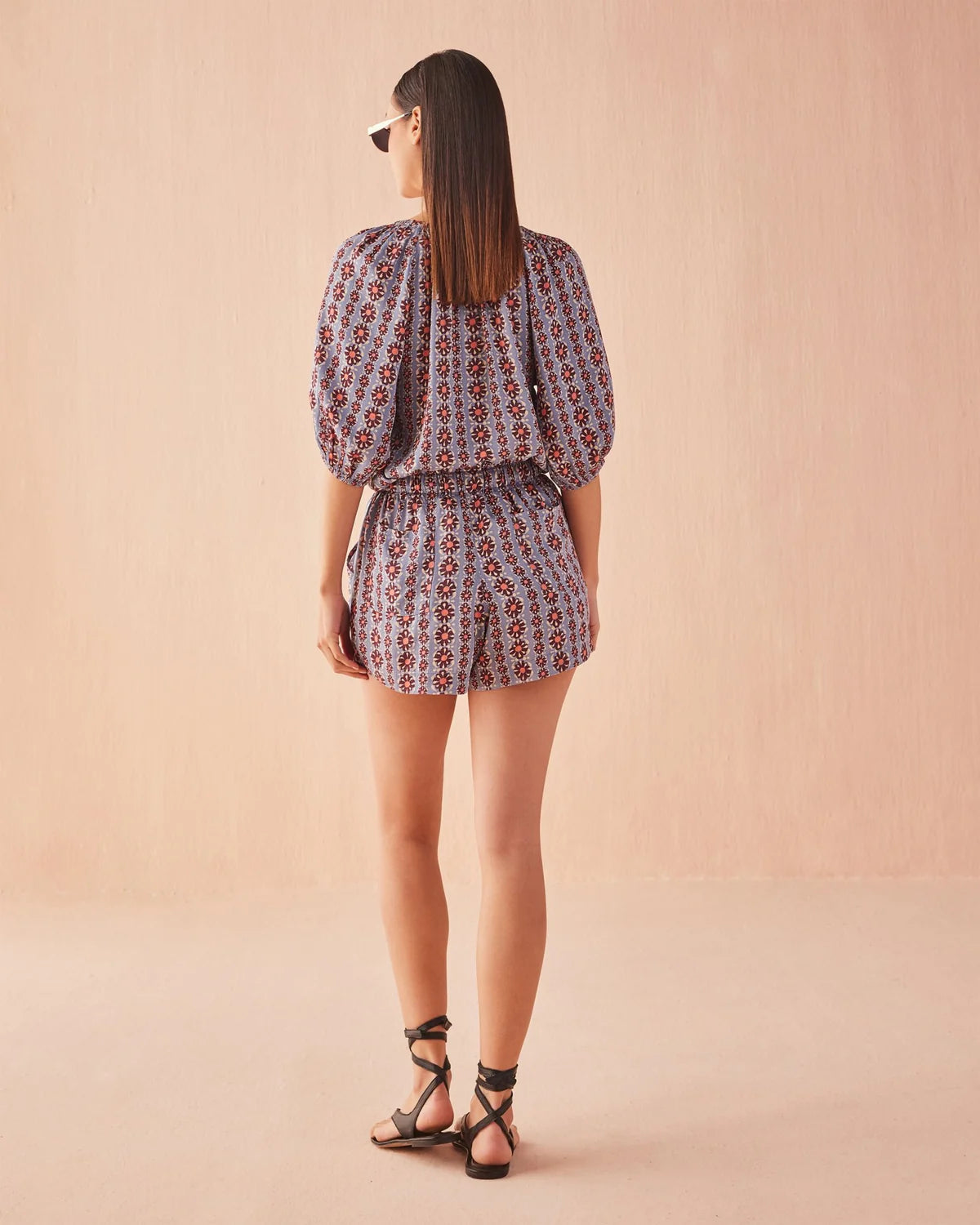 Isla Blouse in Omari Hibiscus