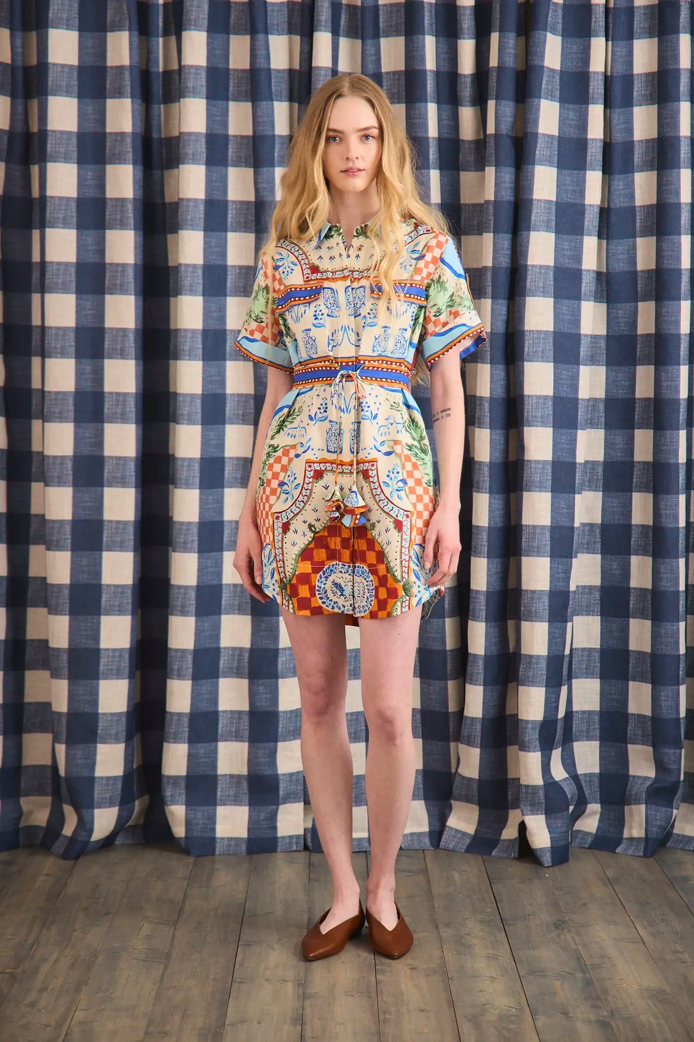 Nicole Dress in Sundance Tile