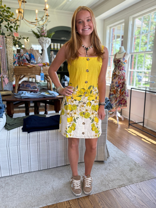 Merrit Dress in Lemon