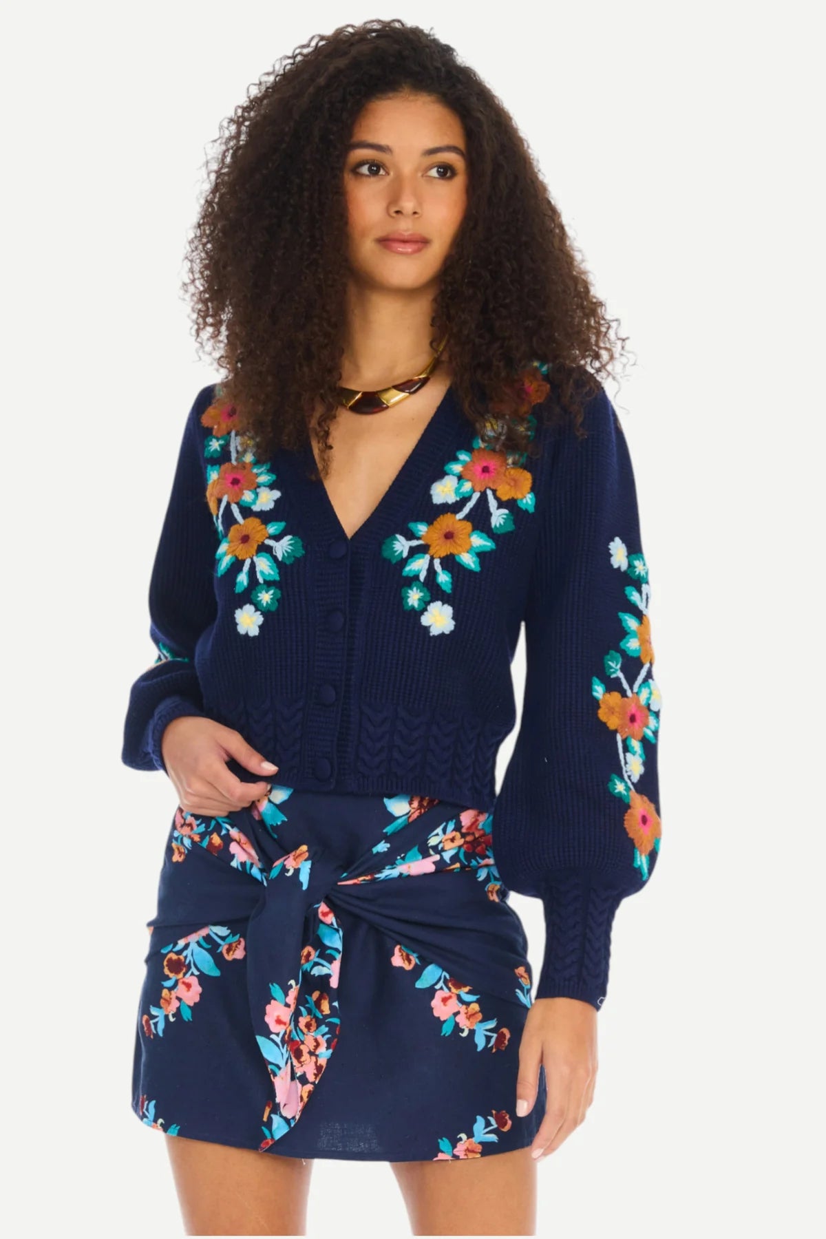 Piper Cardigan in Navy