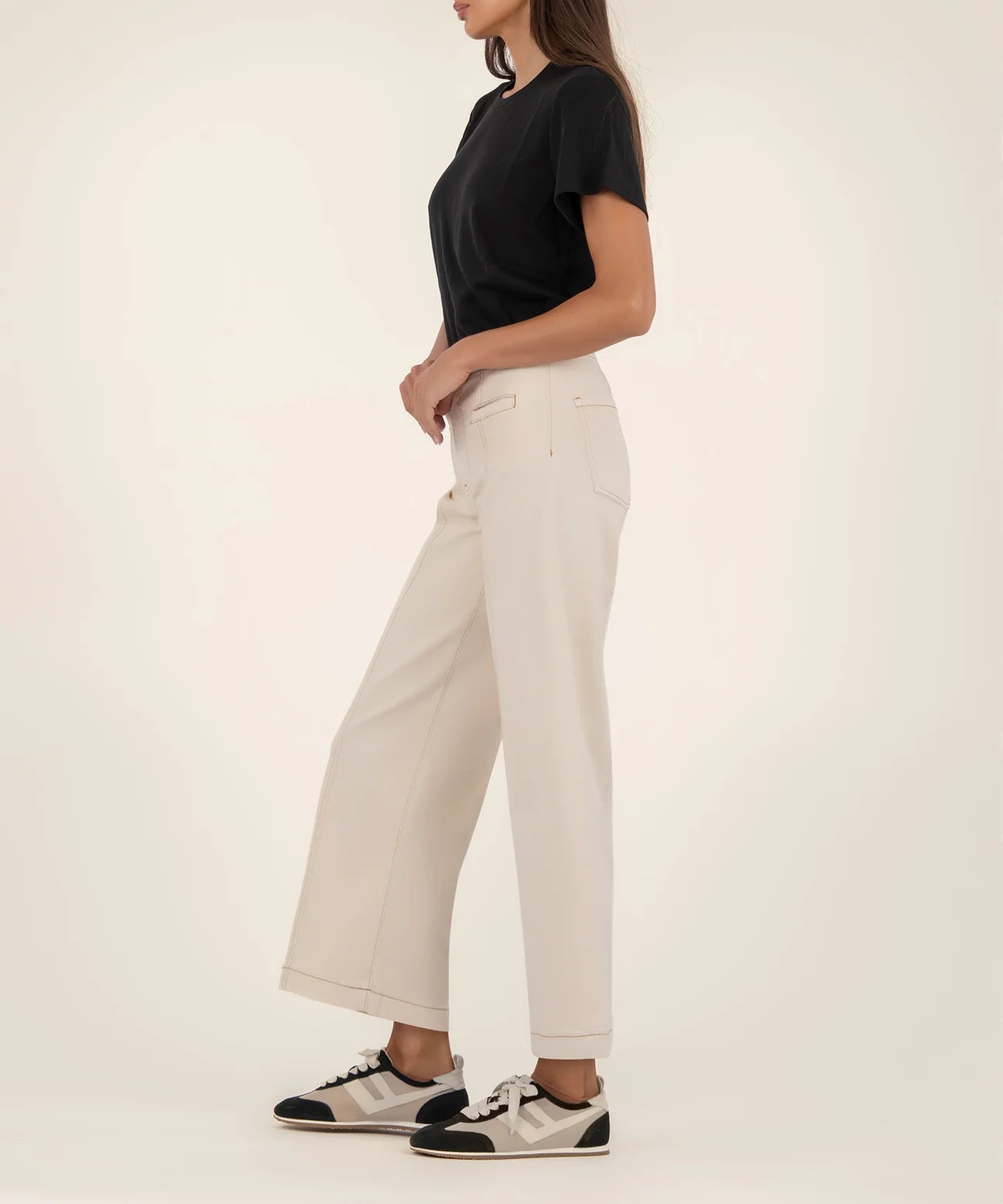 Meg High Rise Wide Leg Jean in Canvas