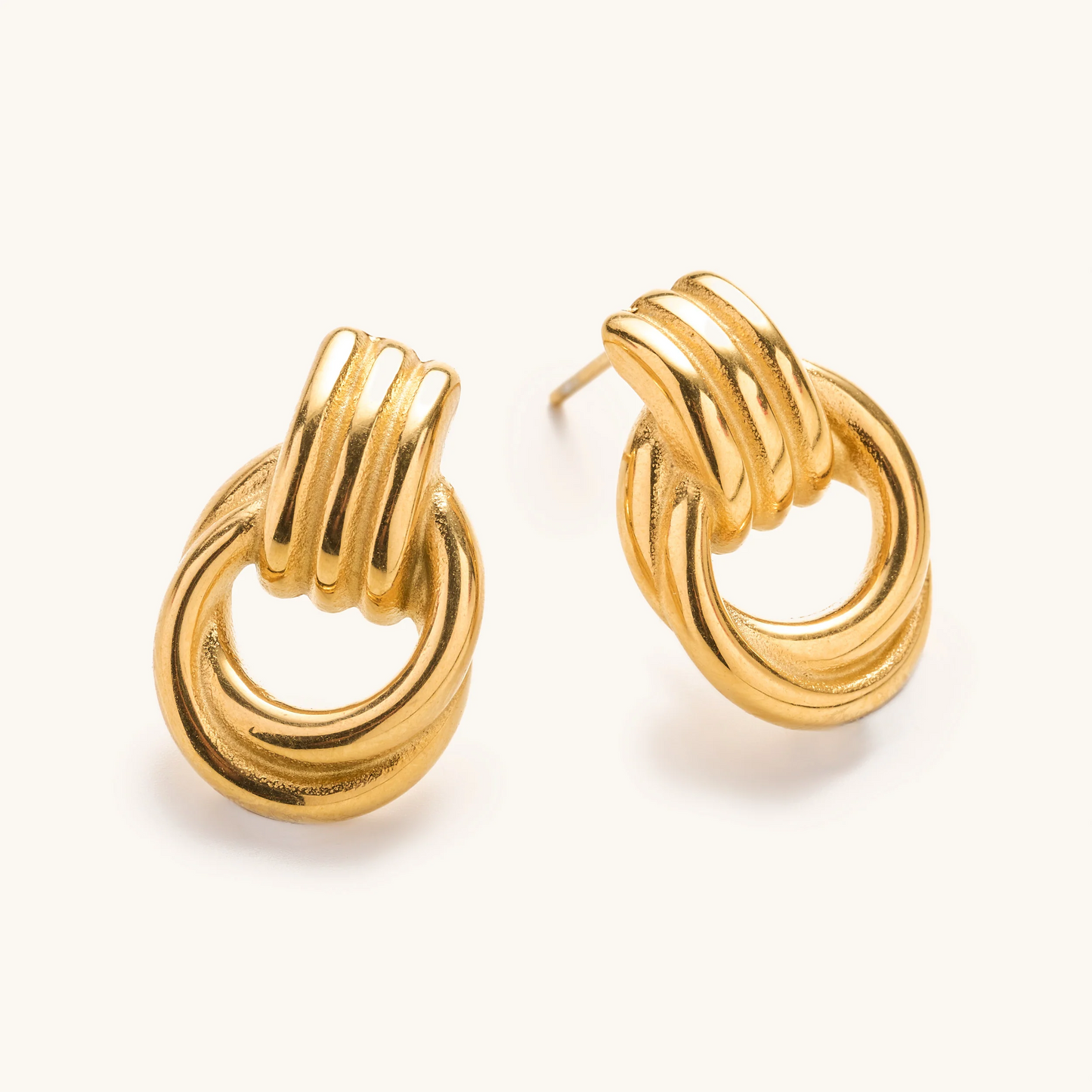 Nya Gold Knot Stud