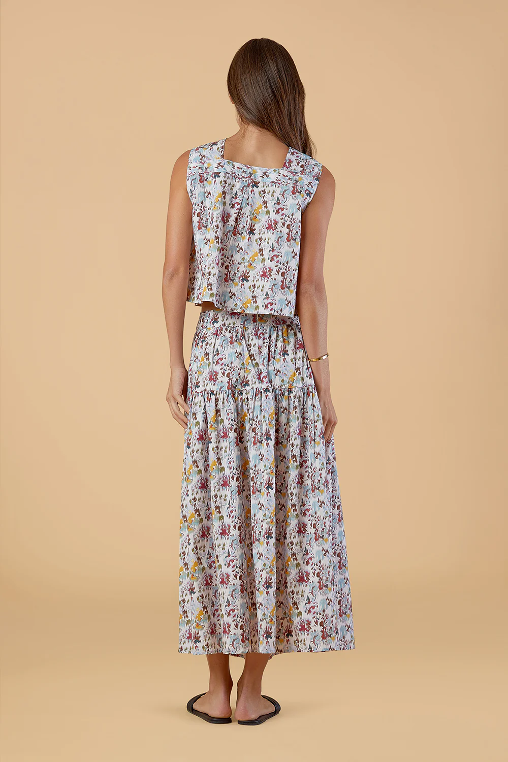 Quinn Skirt in Aqueous Petals