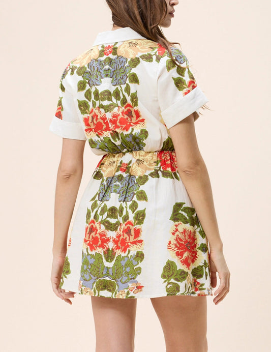 Sadie Mini Dress in Juliet Print