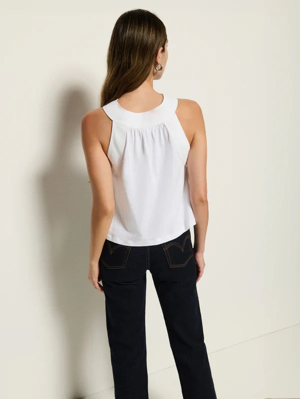 Bibi Halter Top White