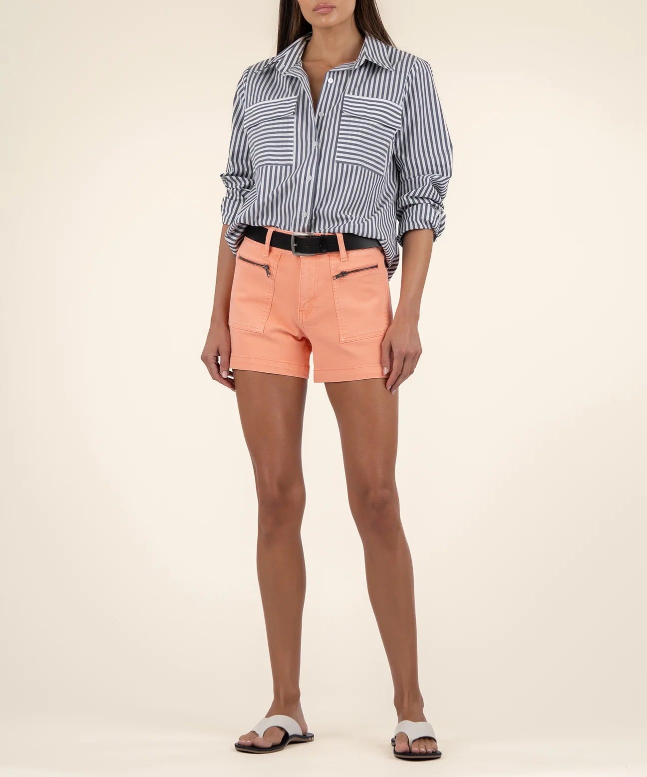 Jane High Rise Short in Cantaloupe
