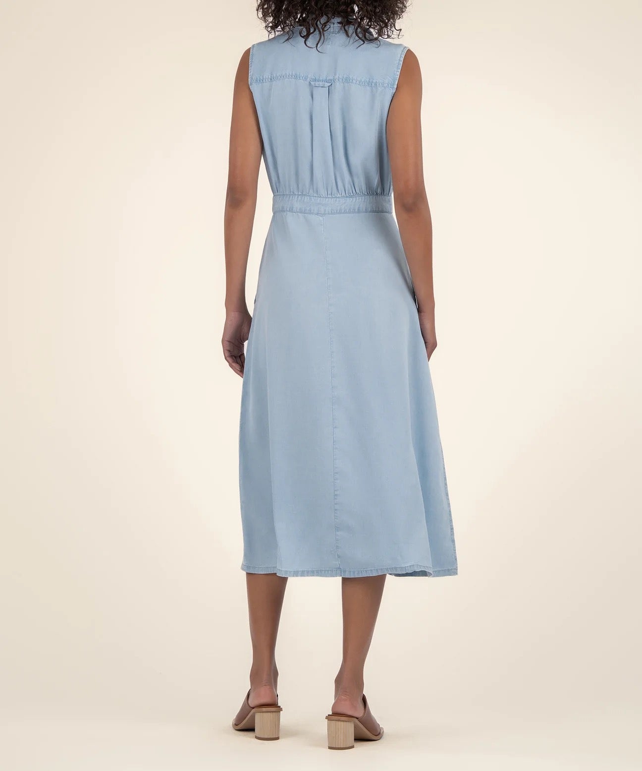 Dorothy Button Down Light Wash Denim Dress