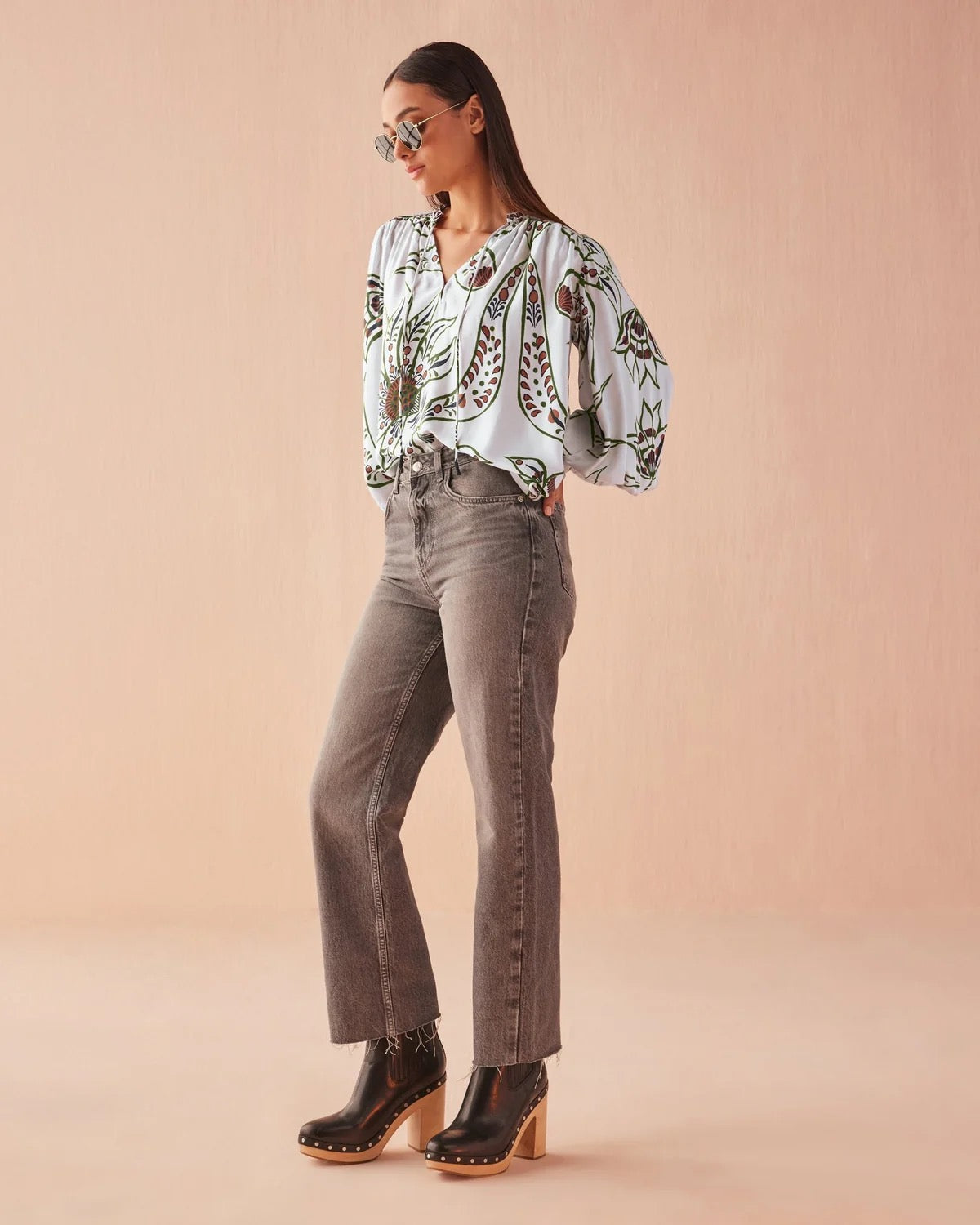 Anouk Blouse in Diya Powder