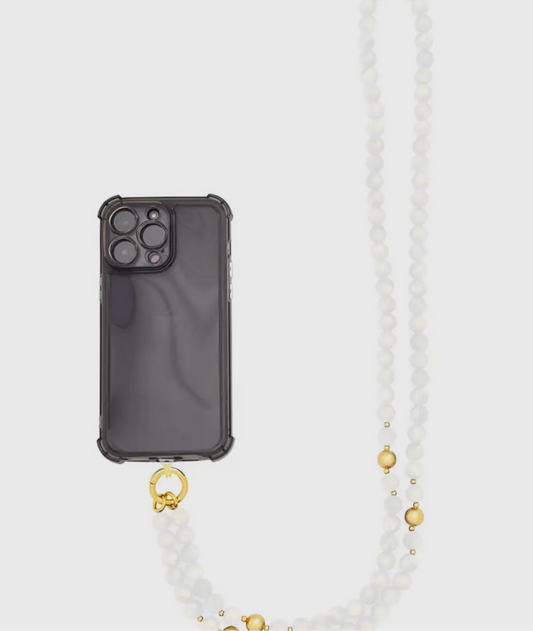 Iridescent Beaded Crossbody Phone Lanyard