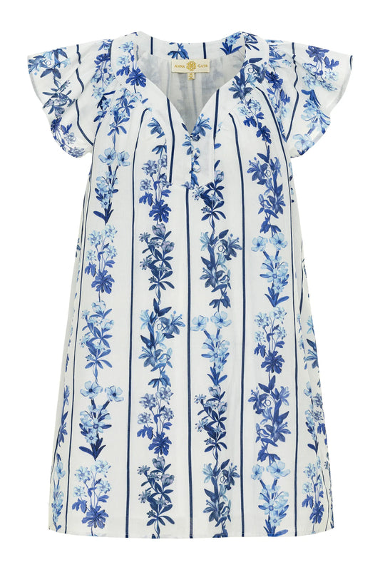 Eloise Dress in Blue Floral