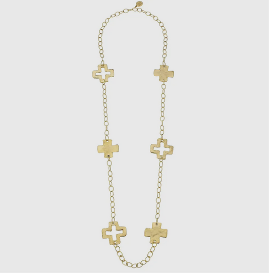 Gold Cross Chain Necklace