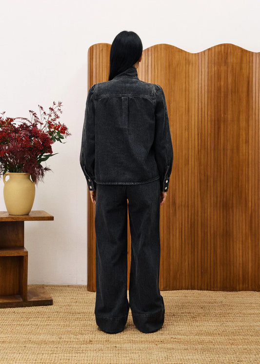 Bourgeons Top in Noir